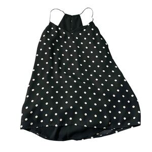 Express women's size XS polka dot sleeveless blouse